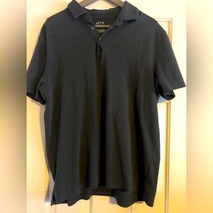 Men’s Apt. 9 Premier Flex Polo Solid Black, Size XL